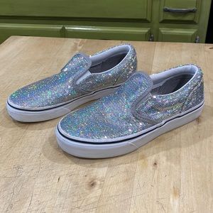 Vans silver sequin size 3